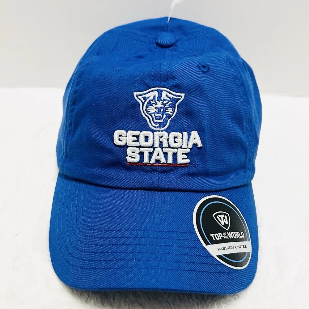 Top of the World Georgia State Panthers Dad Hat‎ Cap Adjustable Strap Blue NCAA